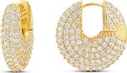 SHYMI Pavé Button Earrings