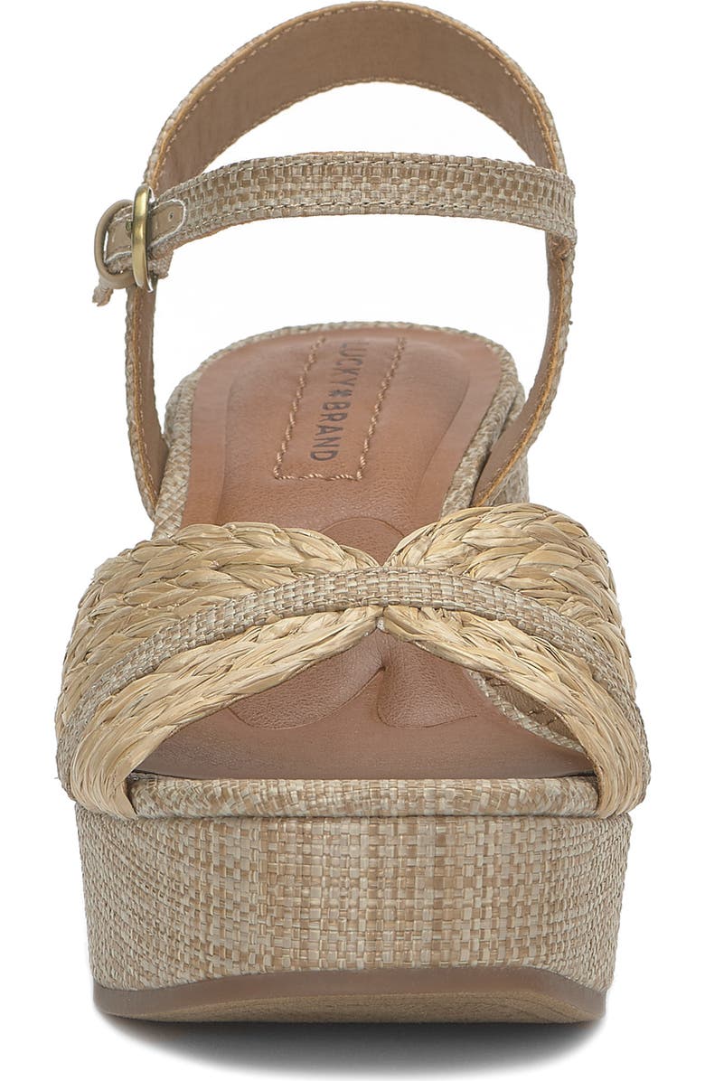 Lucky Brand Marrika Ankle Strap Platform Sandal, Alternate, color, Tuscany
