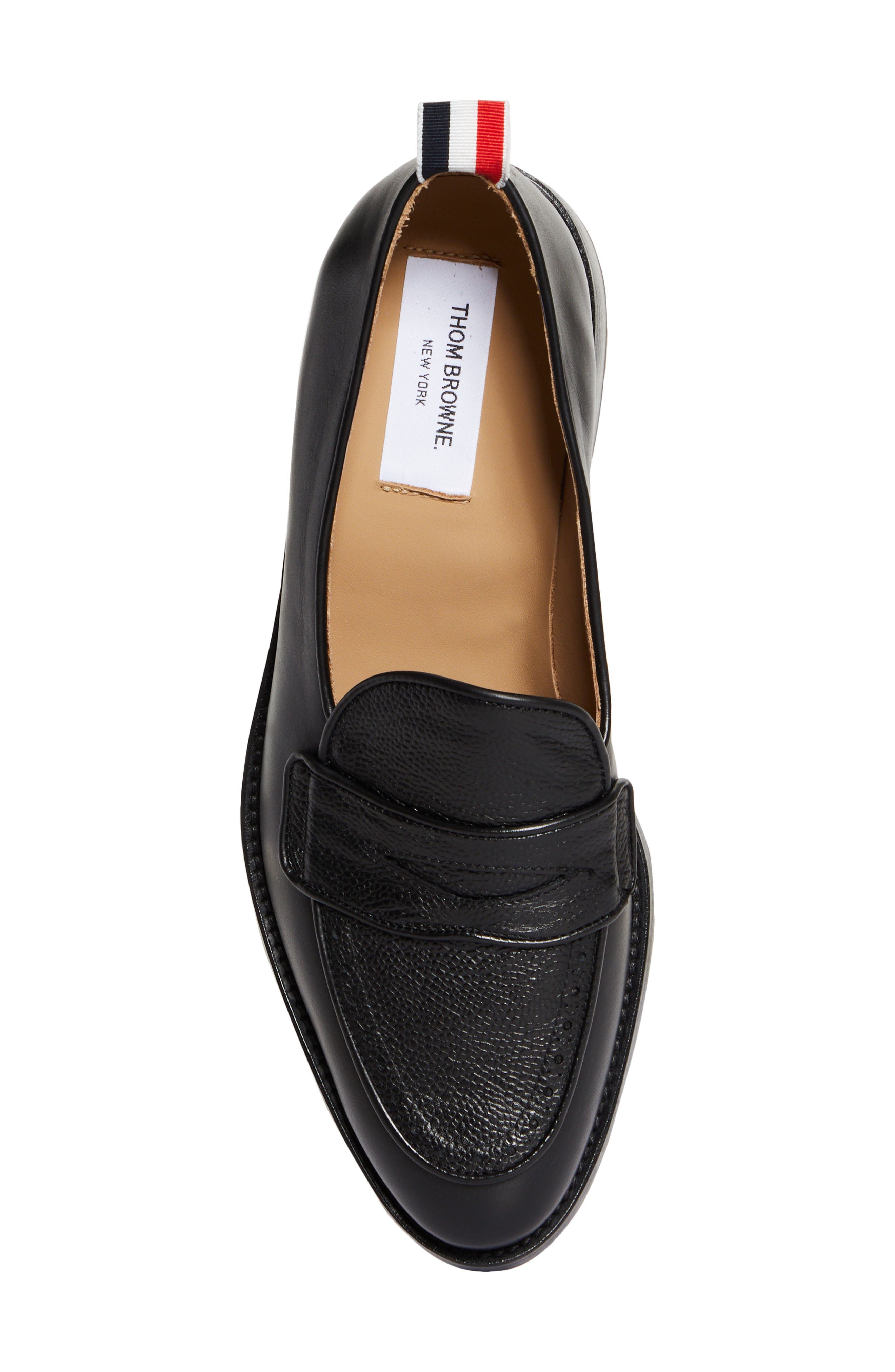 Thom Browne Penny Loafer, Alternate, color, Black