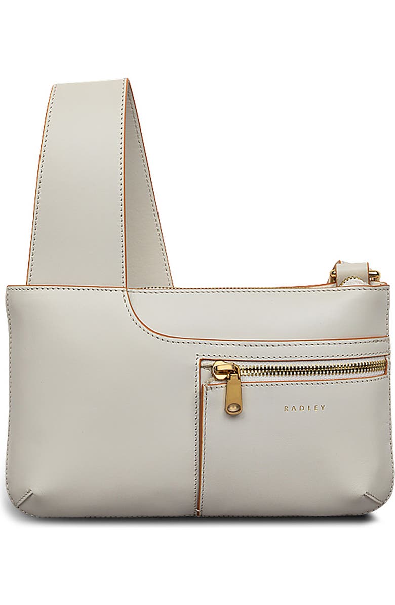 Radley Pockets Mini Zip Top Crossbody Bag, Main, color, Chalk