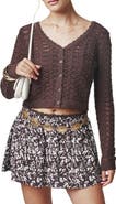 Florence by Mills Textured Knit Cropped Cardigan
