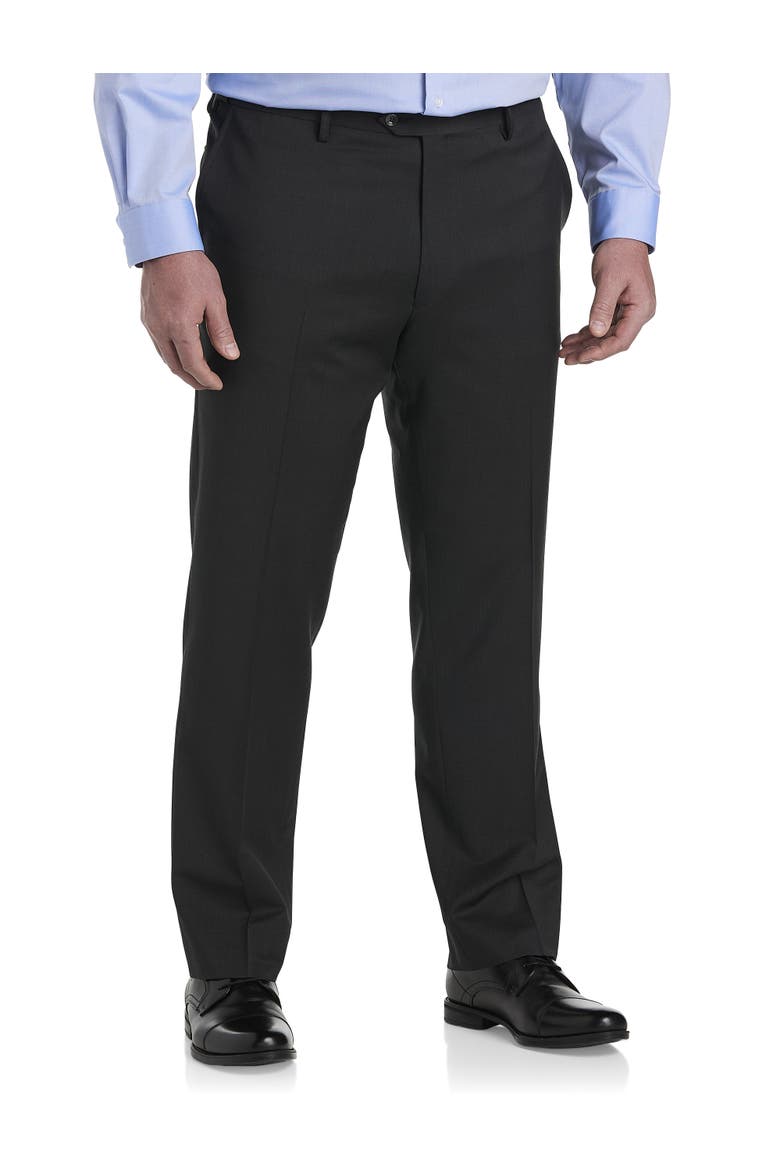 Big & Tall Waist-Relaxer Suit Pants, Main, color, CHARCOAL