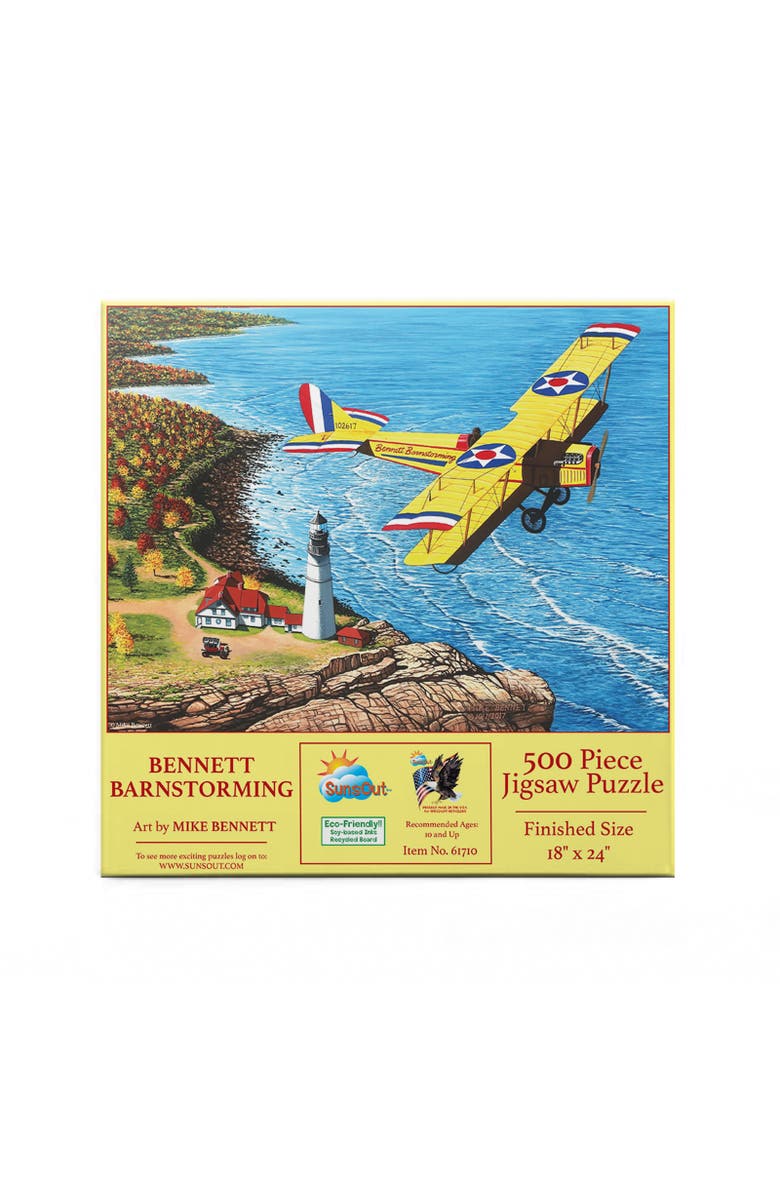 Sunsout Bennett's Barnstorming 500 piece Jigsaw Puzzle for Adults, Alternate, color, Multicolor