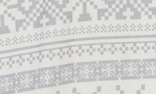 Nordstrom Rack Dreamy Tree Print Flannel Long Sleeve Nightgown In Gray