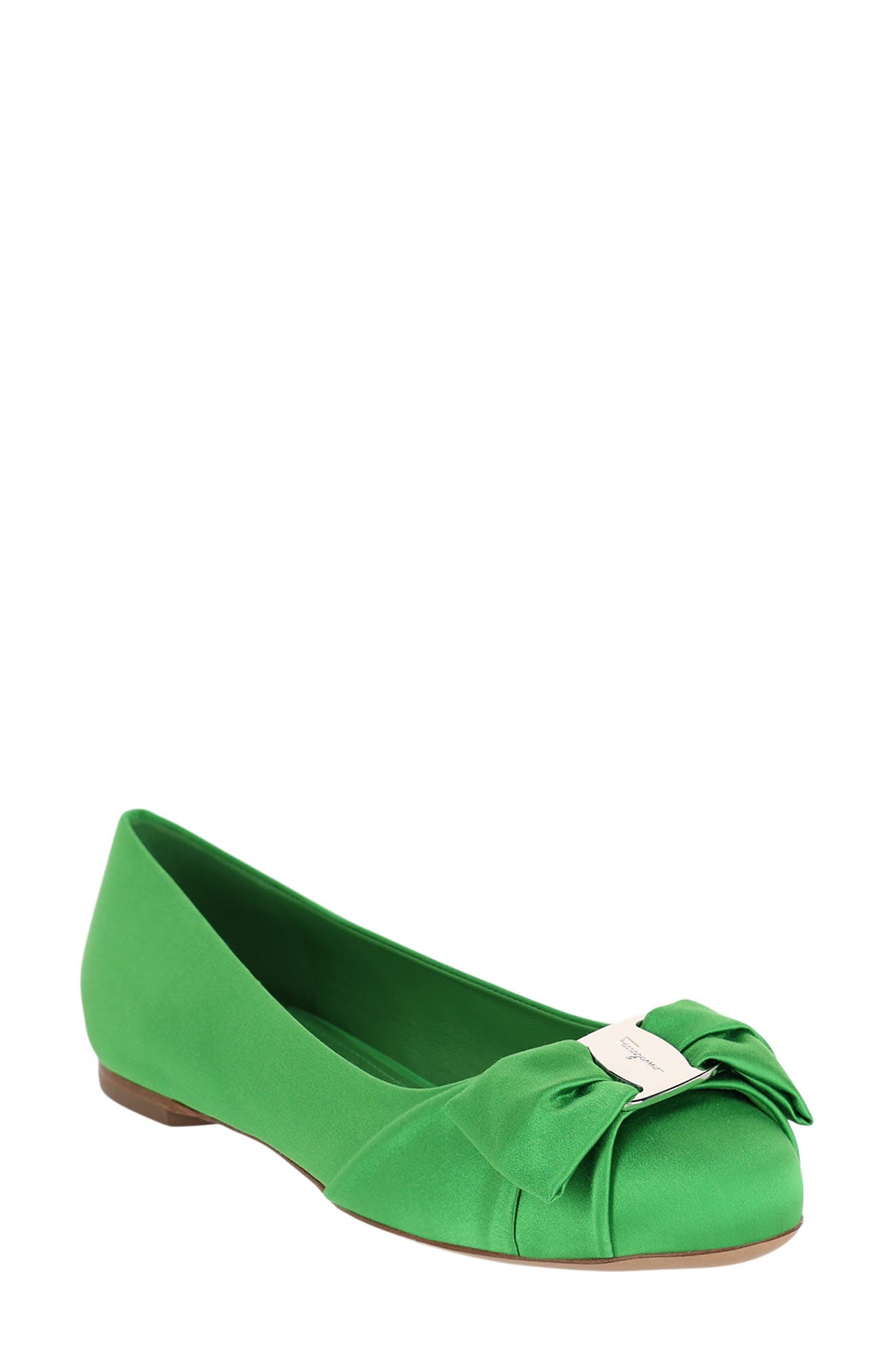 FERRAGAMO Varina Bow Flat, Main, color, 