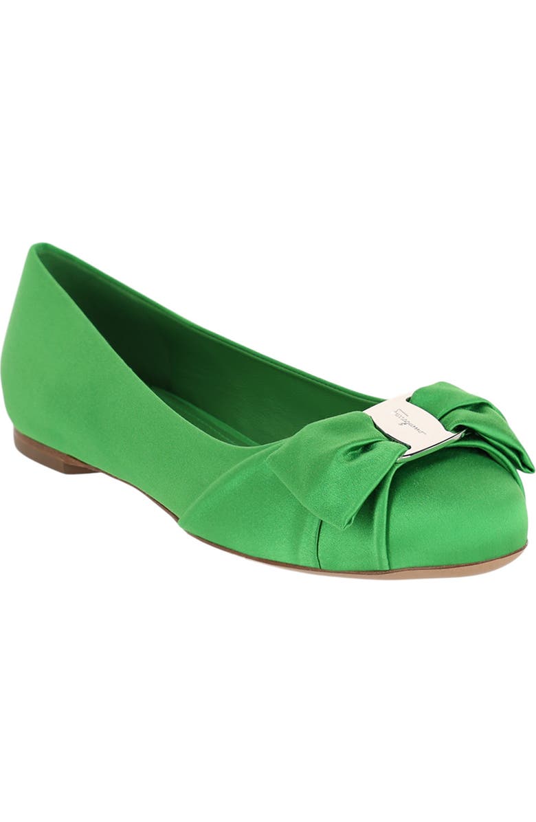 FERRAGAMO Varina Bow Flat, Main, color,