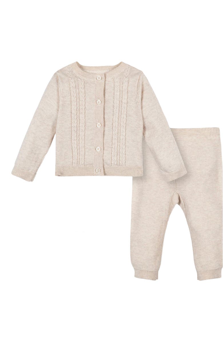 Hope & Henry Baby Organic Cardigan and Legging Set, Infant, Alternate, color,