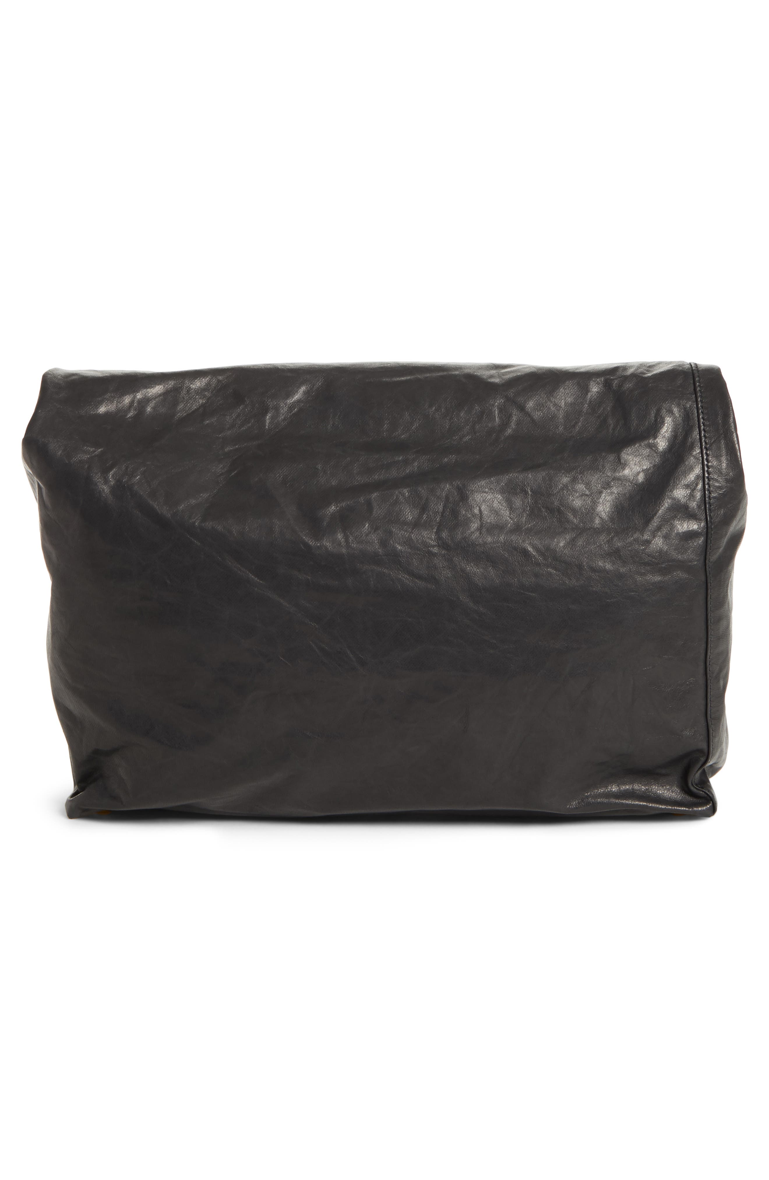 Simon Miller Lunchbag Leather Roll Top Clutch, Alternate, color, 