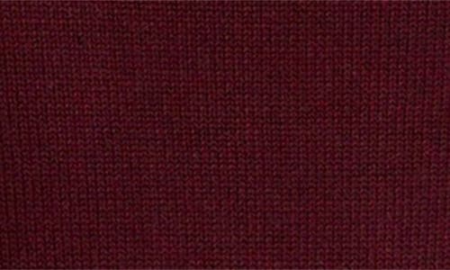 Wayf Bethany Feather Trim Knit Skirt In Red