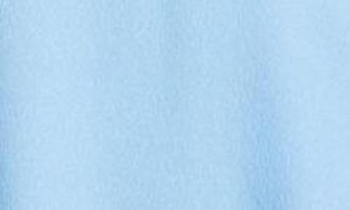 Shop Eliza J Bow Mock Neck Fit & Flare Midi Dress In Light Blue