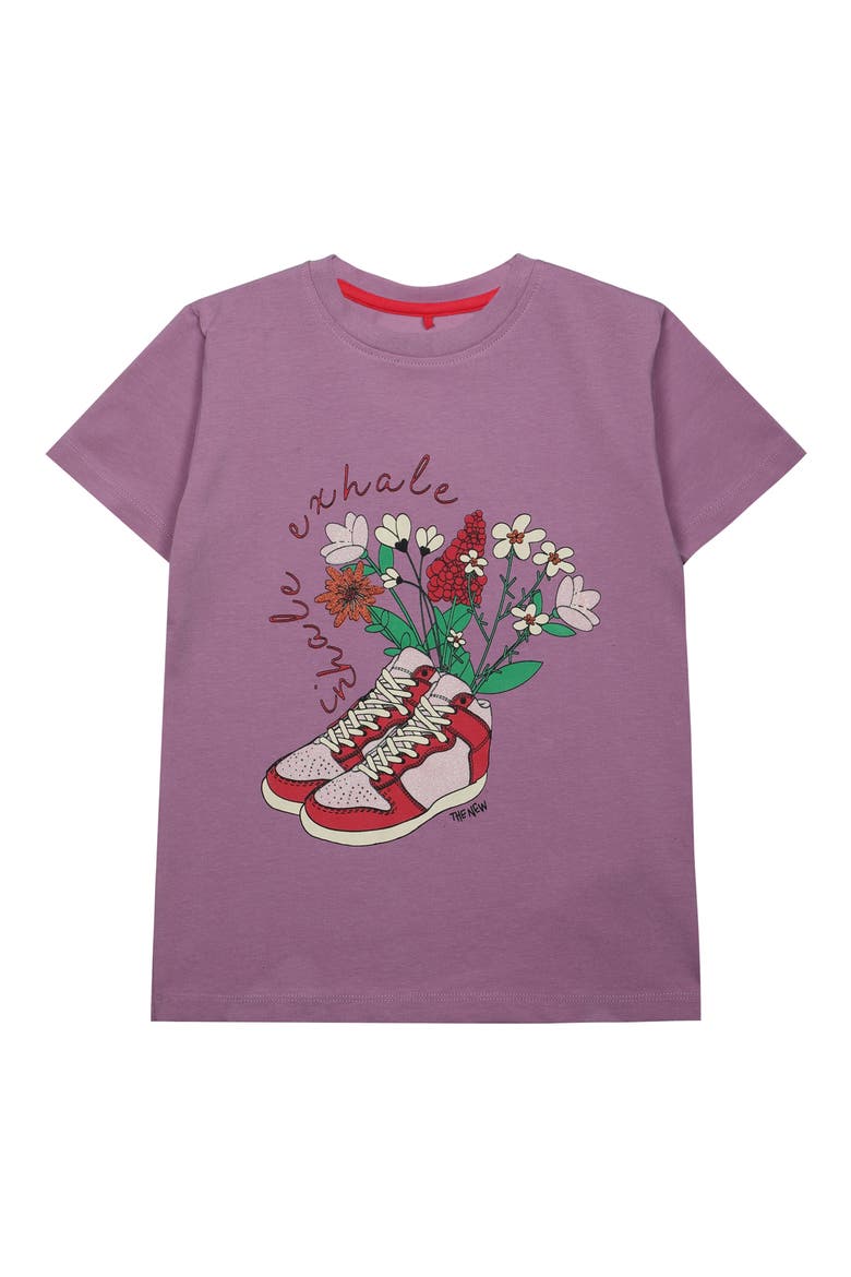 Kids' Jessica Organic Cotton Graphic T-Shirt, Main, color, LIGHT PURPLE