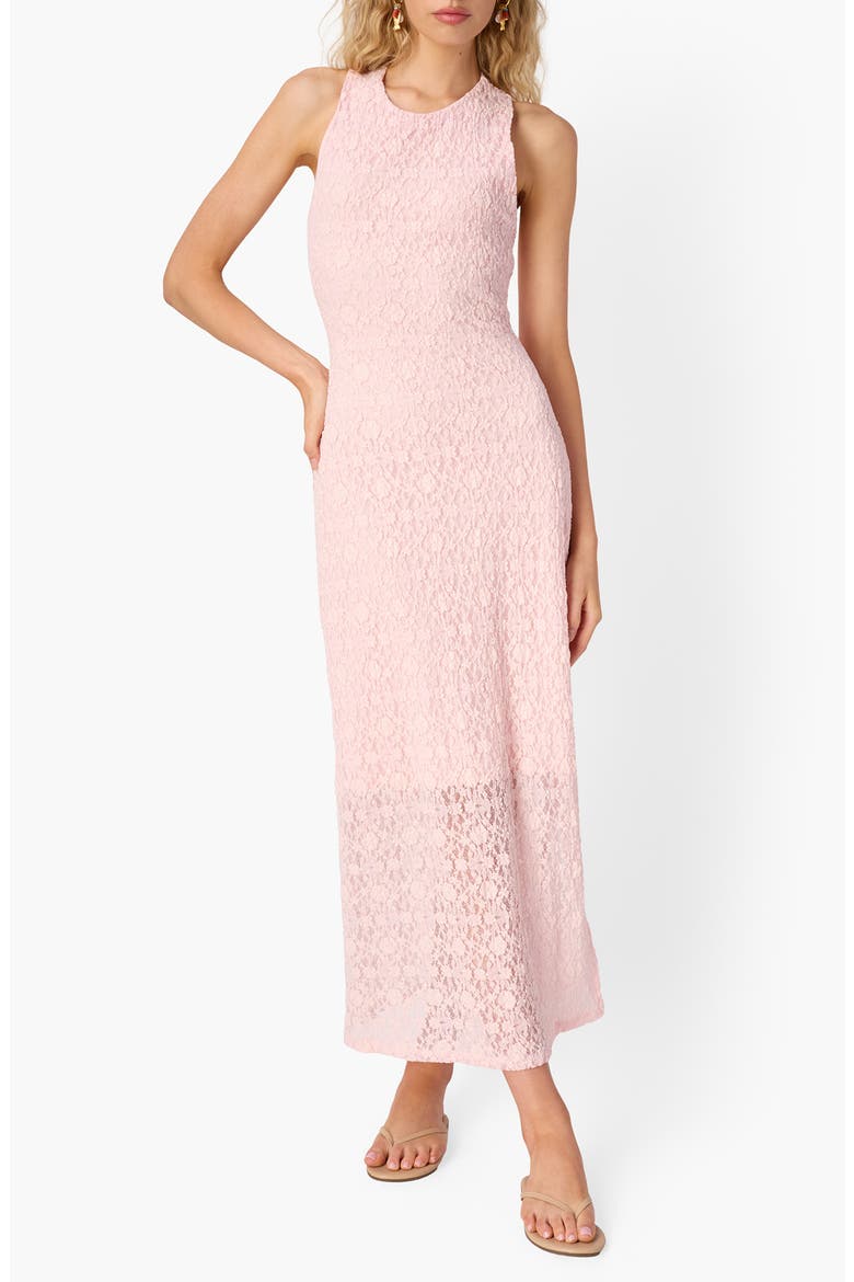 Annison Lace Midi Dress, Main, color, DOGWOOD