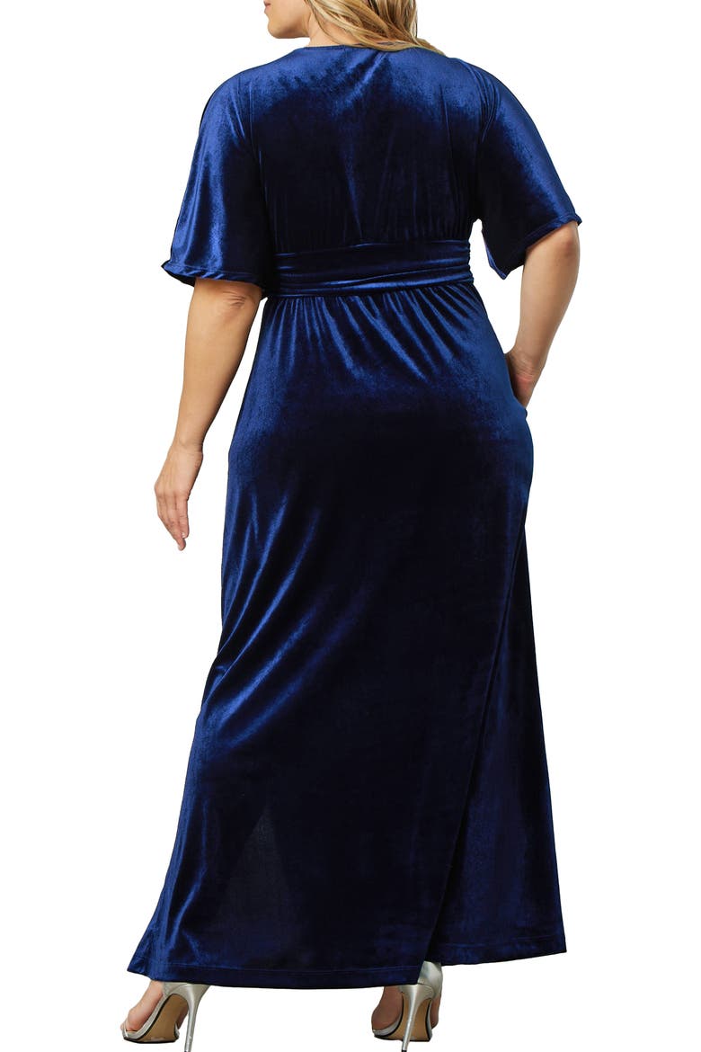 Verona Velvet Gown, Alternate, color, NOCTURNAL NAVY