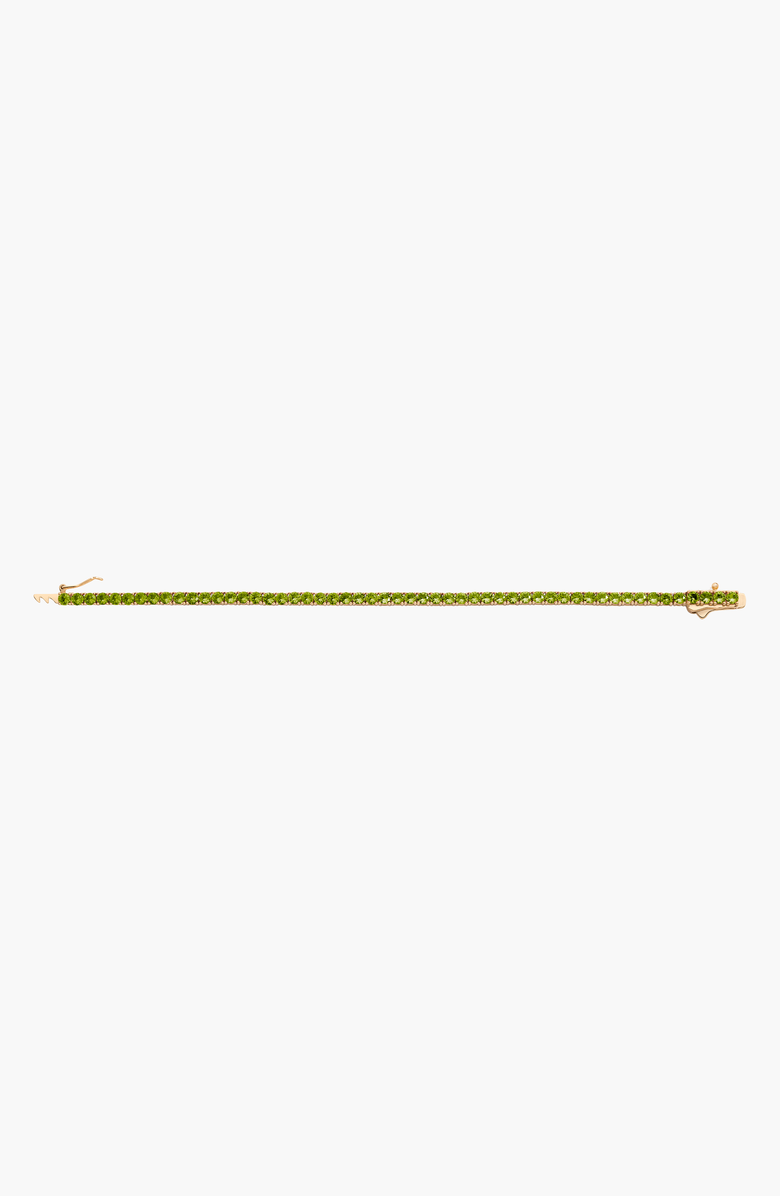 Aurate New York Lab Grown Green Peridot Tennis Bracelet, Alternate, color, Green Peridot
