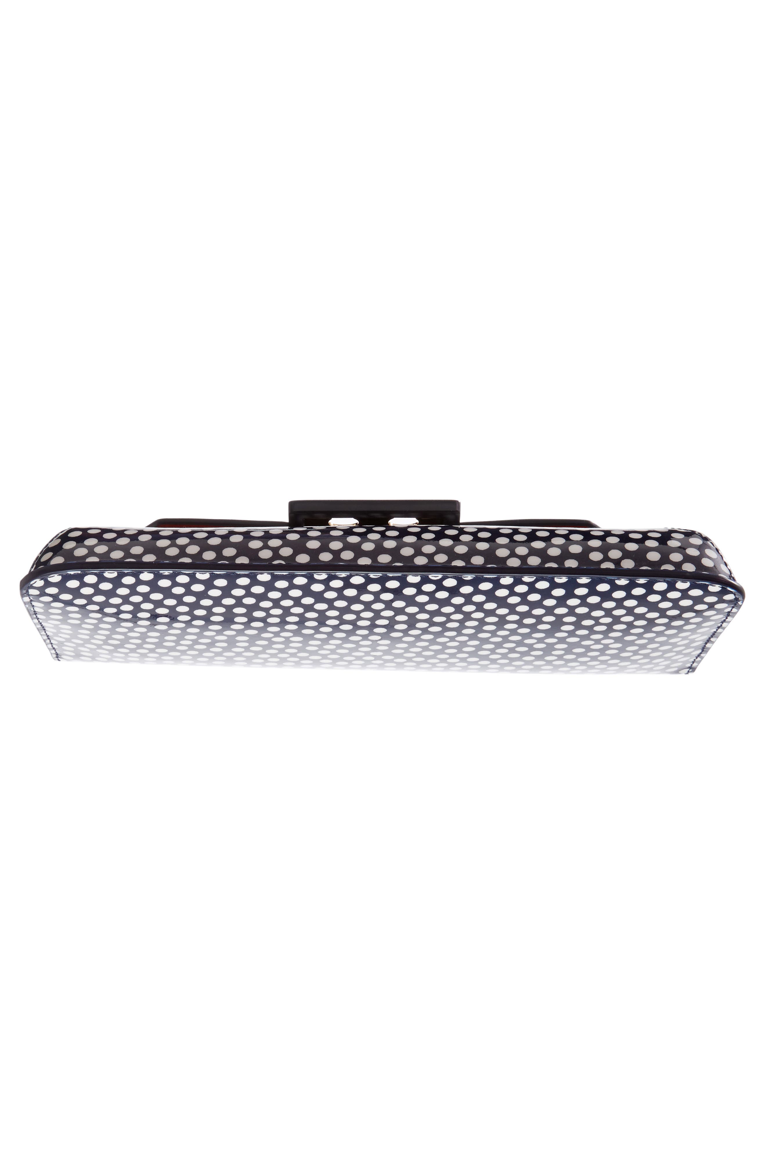 Tory Burch Gigi Print Leather Clutch, Alternate, color, 