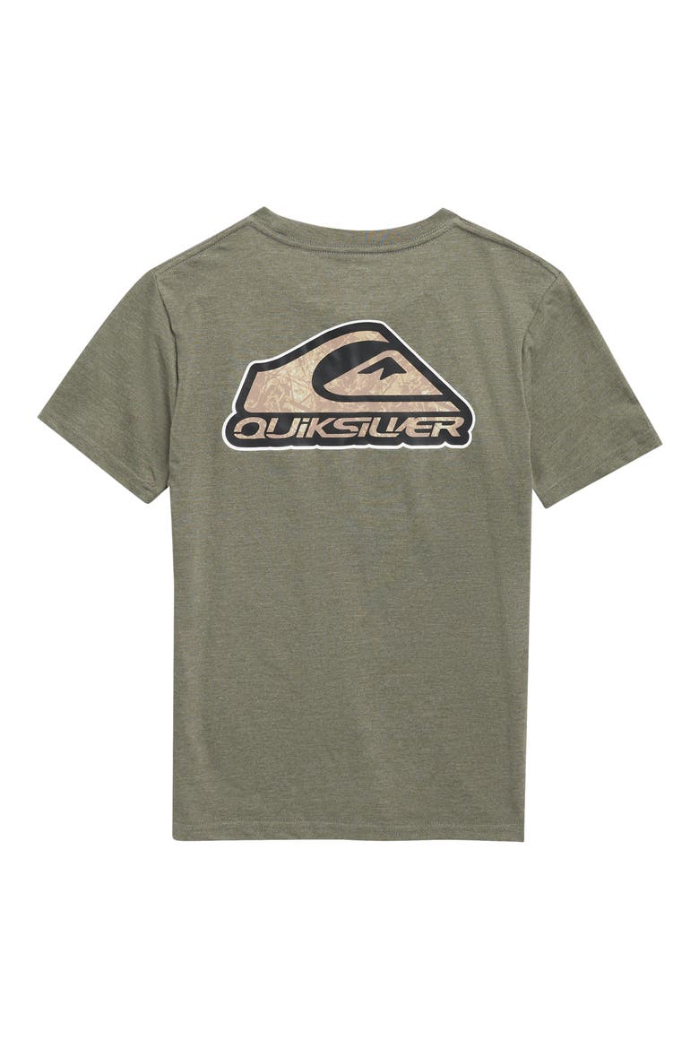 Kids' Camo Wordmark Logo Graphic T-Shirt, Alternate, color, GRAPE LEAF HEATHER