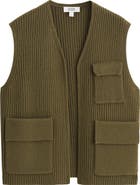 COS Merino Wool Rib Utility Vest