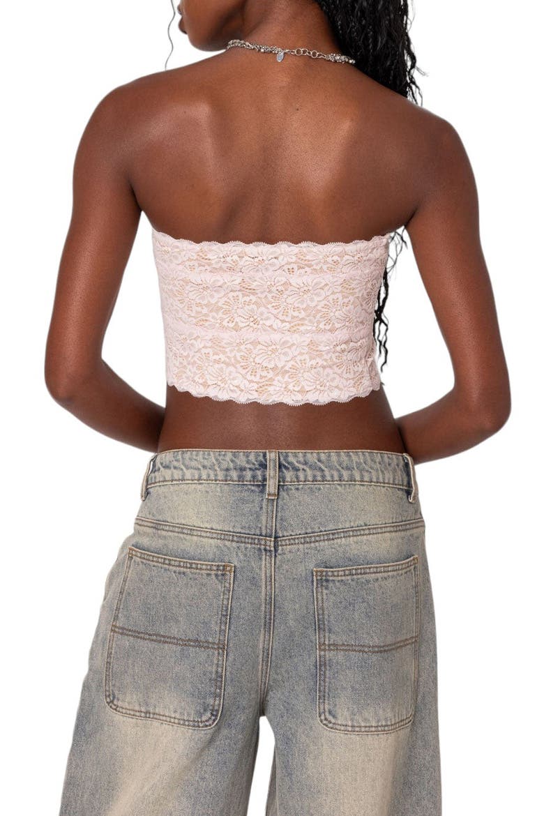 Nadine Lace Crop Tube Top, Alternate, color, LIGHT-PINK