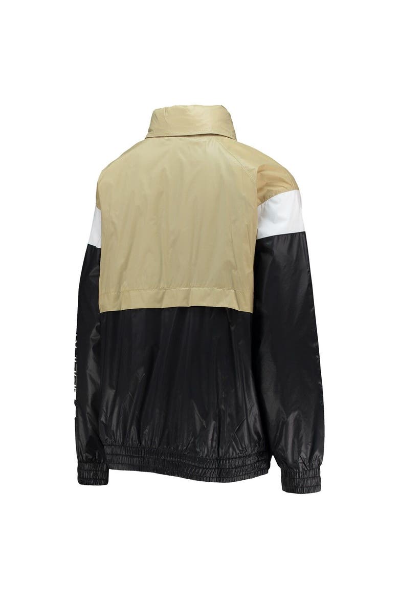 Youth Gold/Black New Orleans Saints Goal Line Stance Full-Zip Hoodie Windbreaker, Alternate, color, Gold