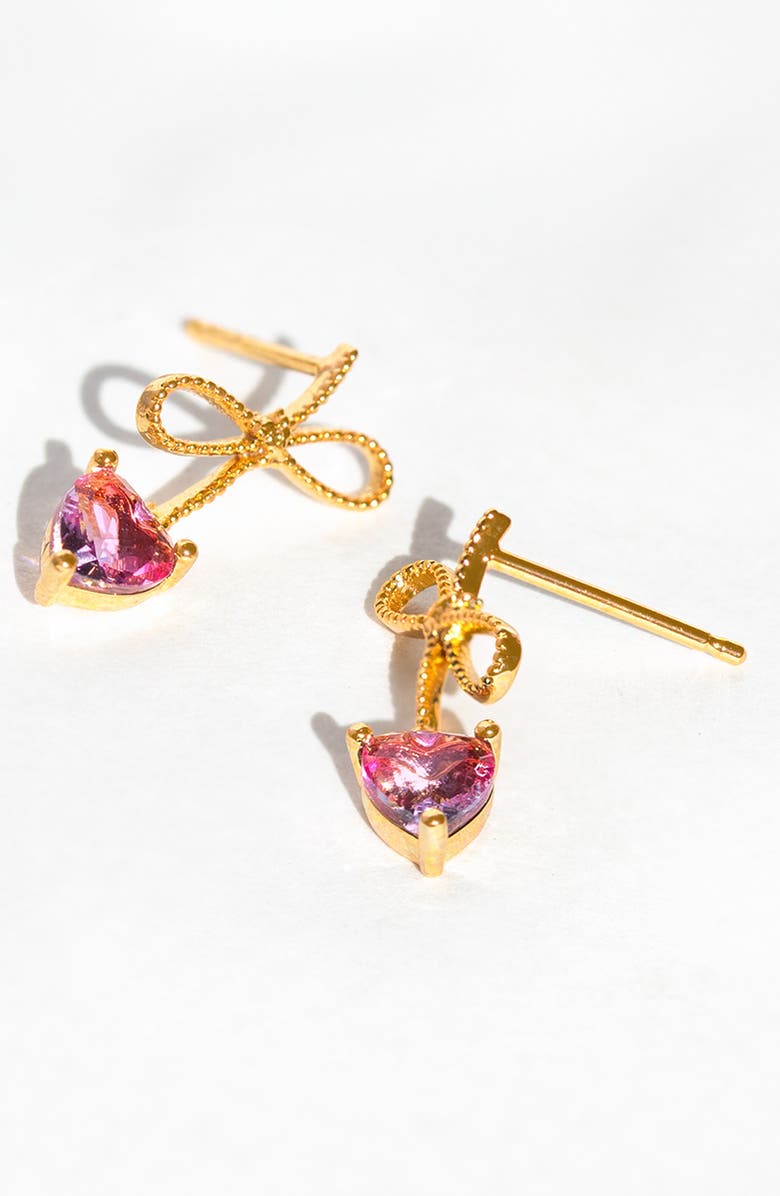 Girls Crew Heartstrings Drop Earrings, Alternate, color, Gold