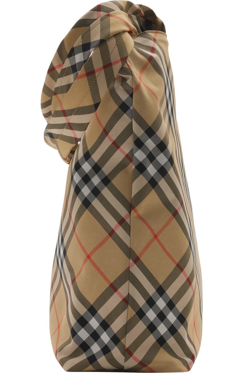 Burberry Check Tote, Alternate, color, Sand