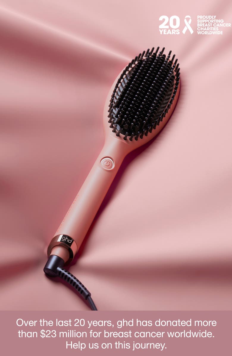 ghd Glide Hot Smoothing Brush - Peach Pink, Alternate, color, Pink