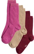 Stems Assorted 3-Pack Rib Cotton & Cashmere Blend Socks