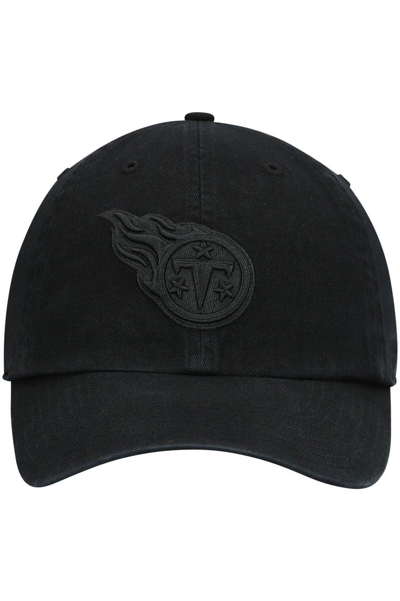 Men's '47 Black Tennessee Titans Team Tonal Clean Up Adjustable Hat, Alternate, color, Black