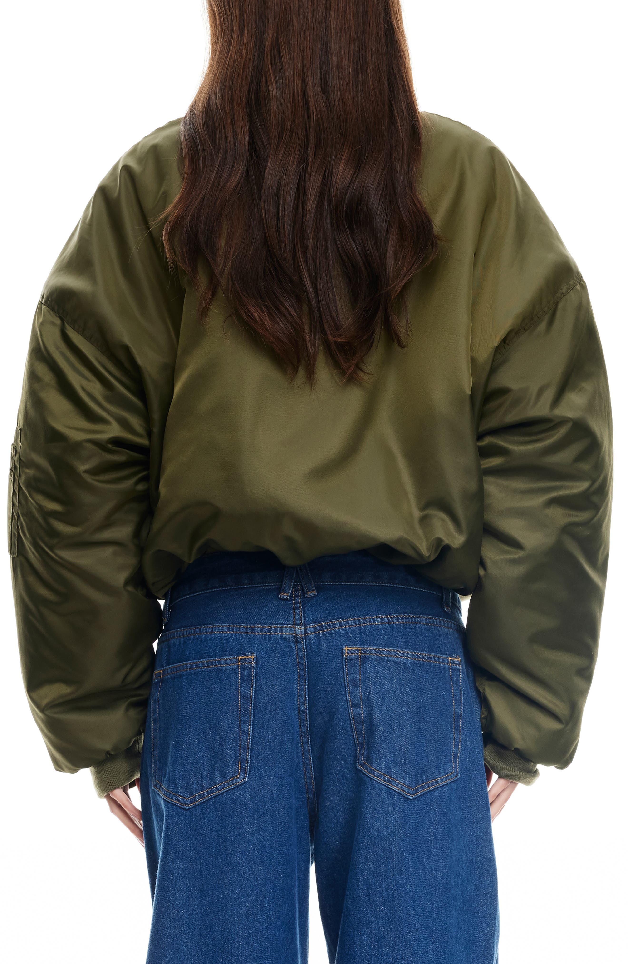 Essential Crop Bomber Jacket - image 2