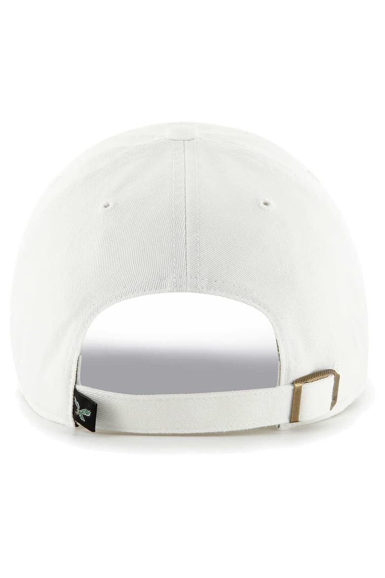 Men's '47 White Philadelphia Eagles Gridiron Classics Clean Up Legacy Adjustable Hat, Alternate, color, White