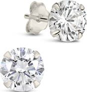 Sterling Forever Cubic Zirconia Stud Earrings