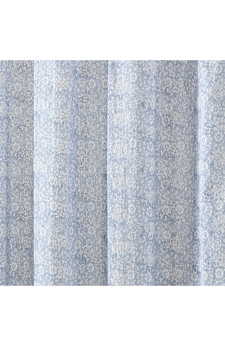 Peri Home Ikat Eyelet Shower Curtain, Alternate, color, Blue
