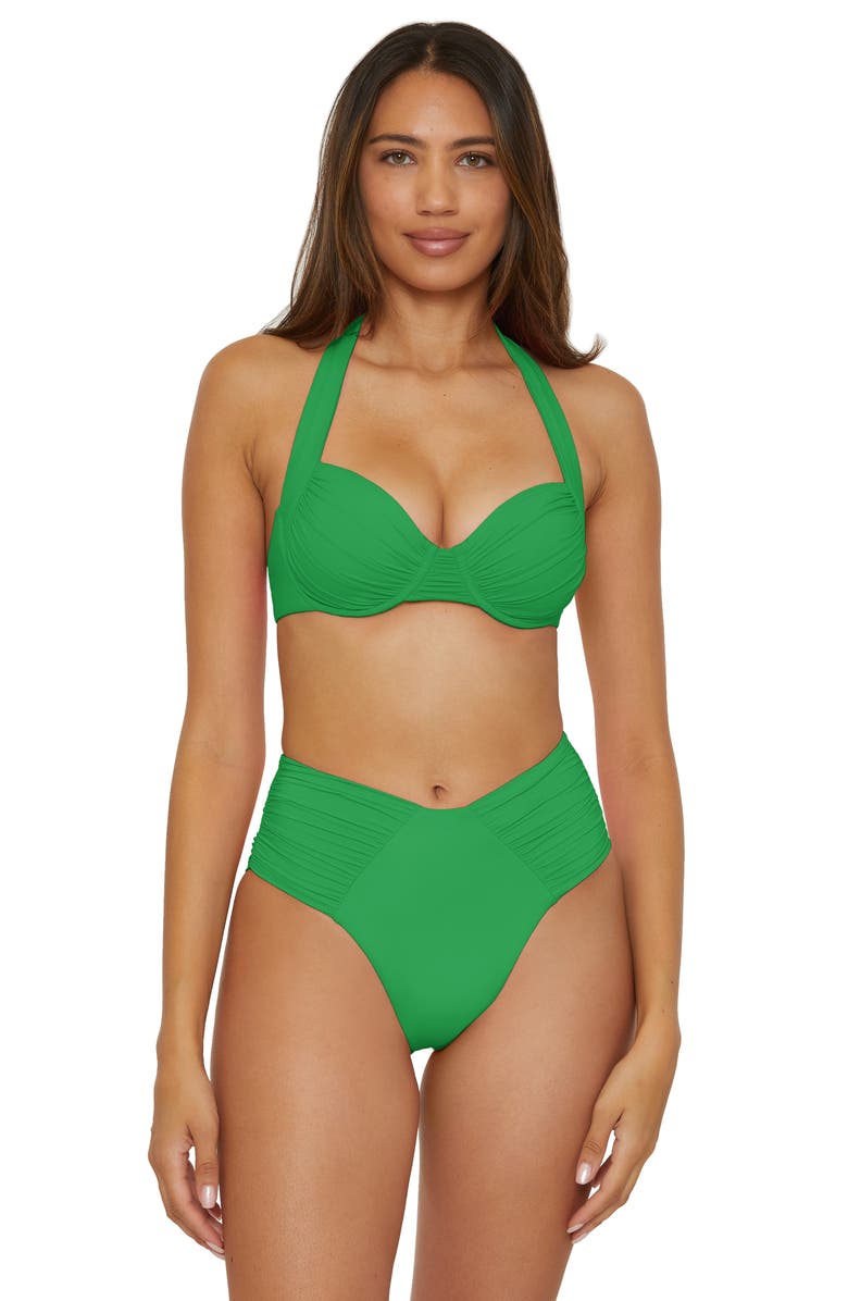 Becca Color Code Underwire Bikini Top, Alternate, color, Emerald