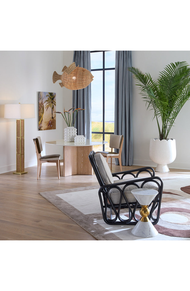 Jonathan Adler Charade Studded Low Vase, Alternate, color,