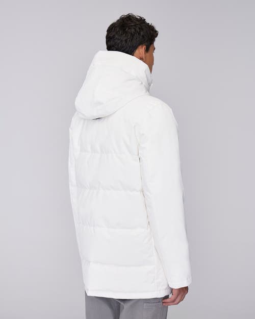 Quartz Co. Grant | Hooded Down Winter Jacket In Ivory