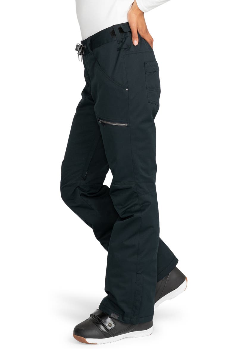 Nadia Insulated Waterproof Snow Pants, Alternate, color, TRUE BLACK