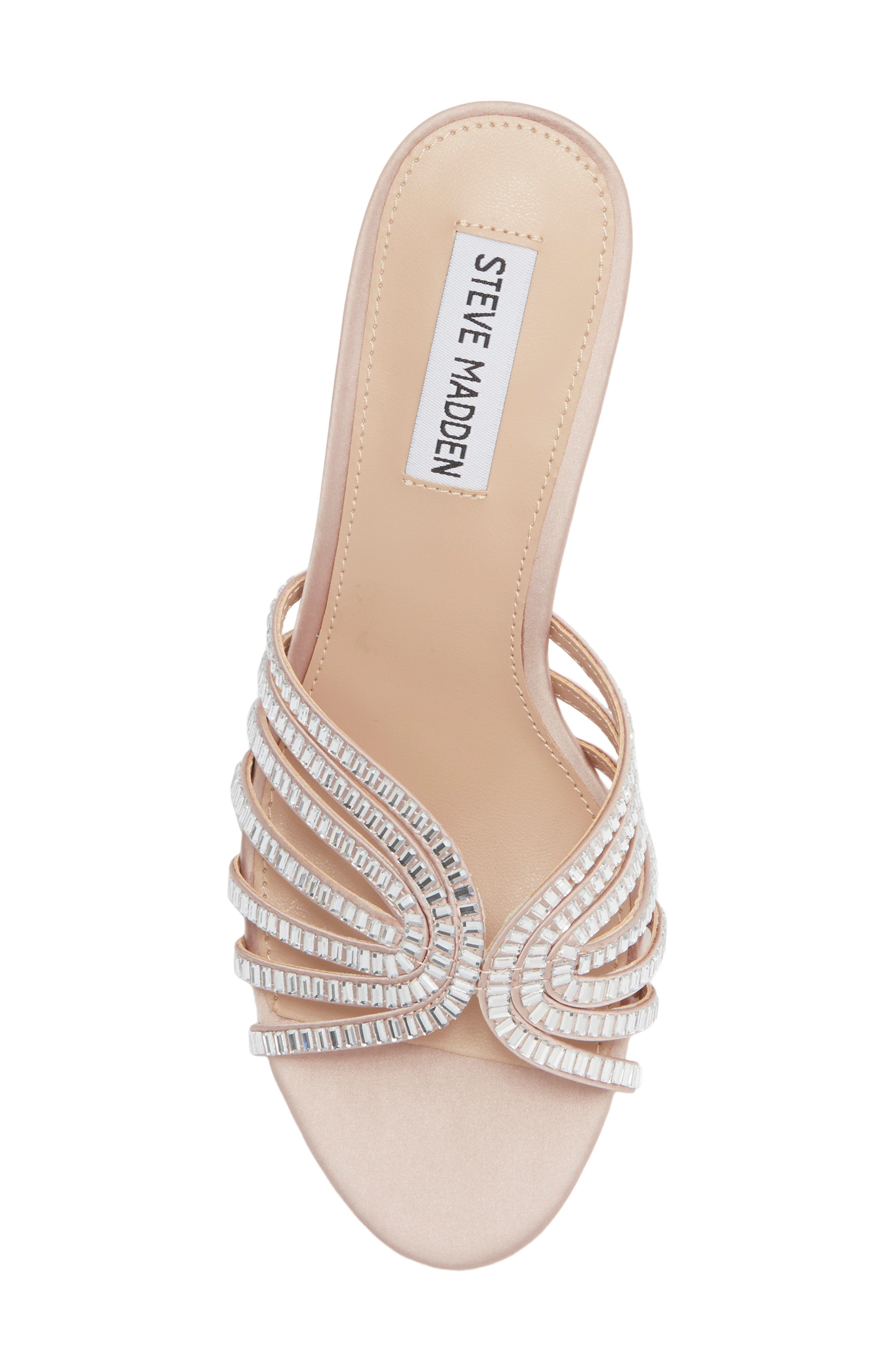Melanyy Crystal Embellished Slide Sandal, Alternate, color, BLUSH