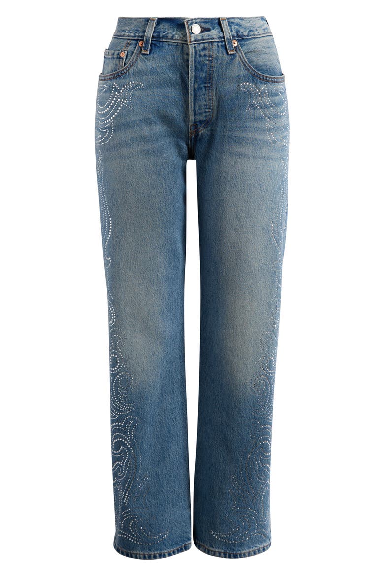 501® '90s Straight Leg Ankle Jeans, Alternate, color, DENIM VENOM