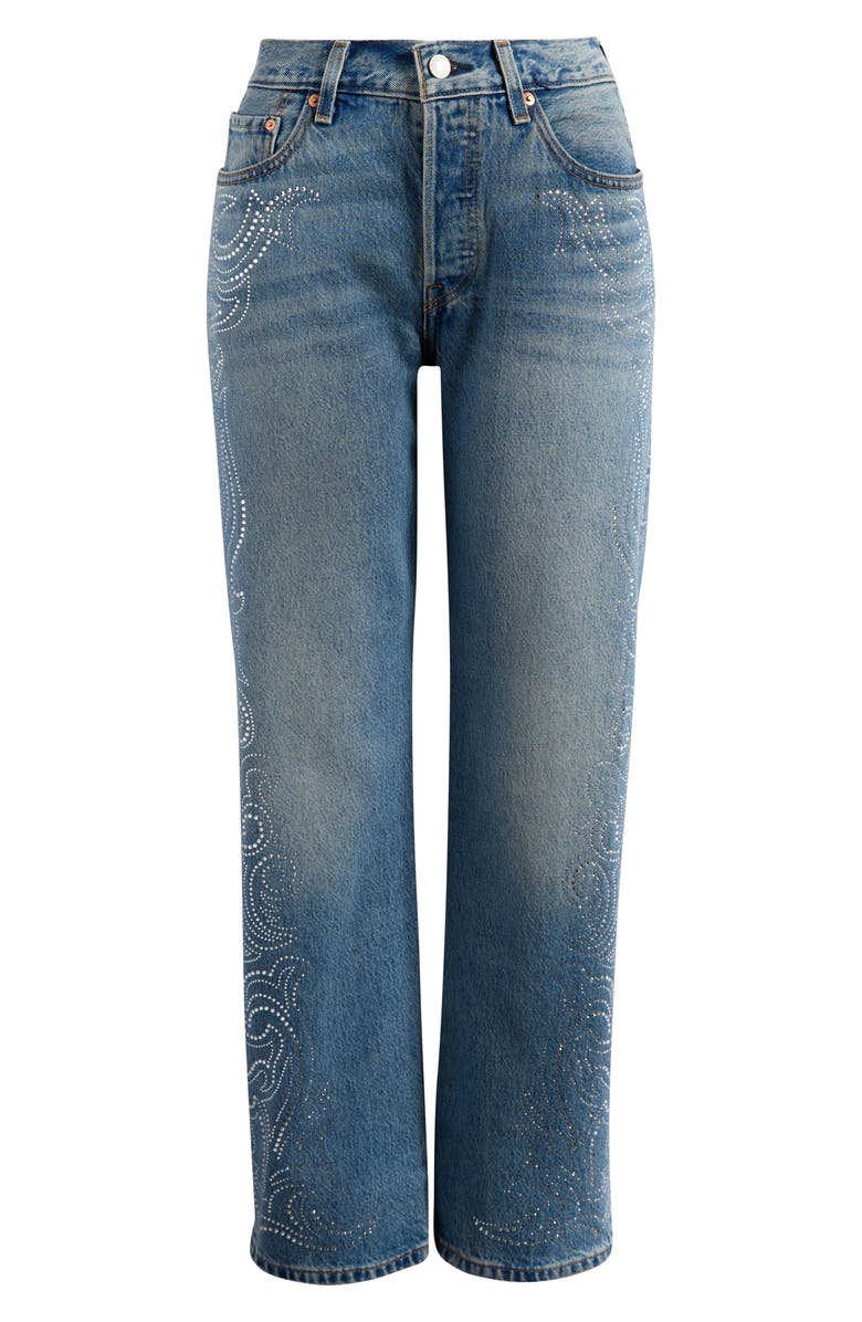 Levi's<sup>®</sup> 501<sup>®</sup> '90s Straight Leg Ankle Jeans, Alternate, color, Denim Venom
