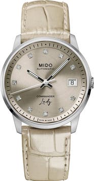 MIDO Commander Lady Diamond Automatic Bracelet Watch, 35mm