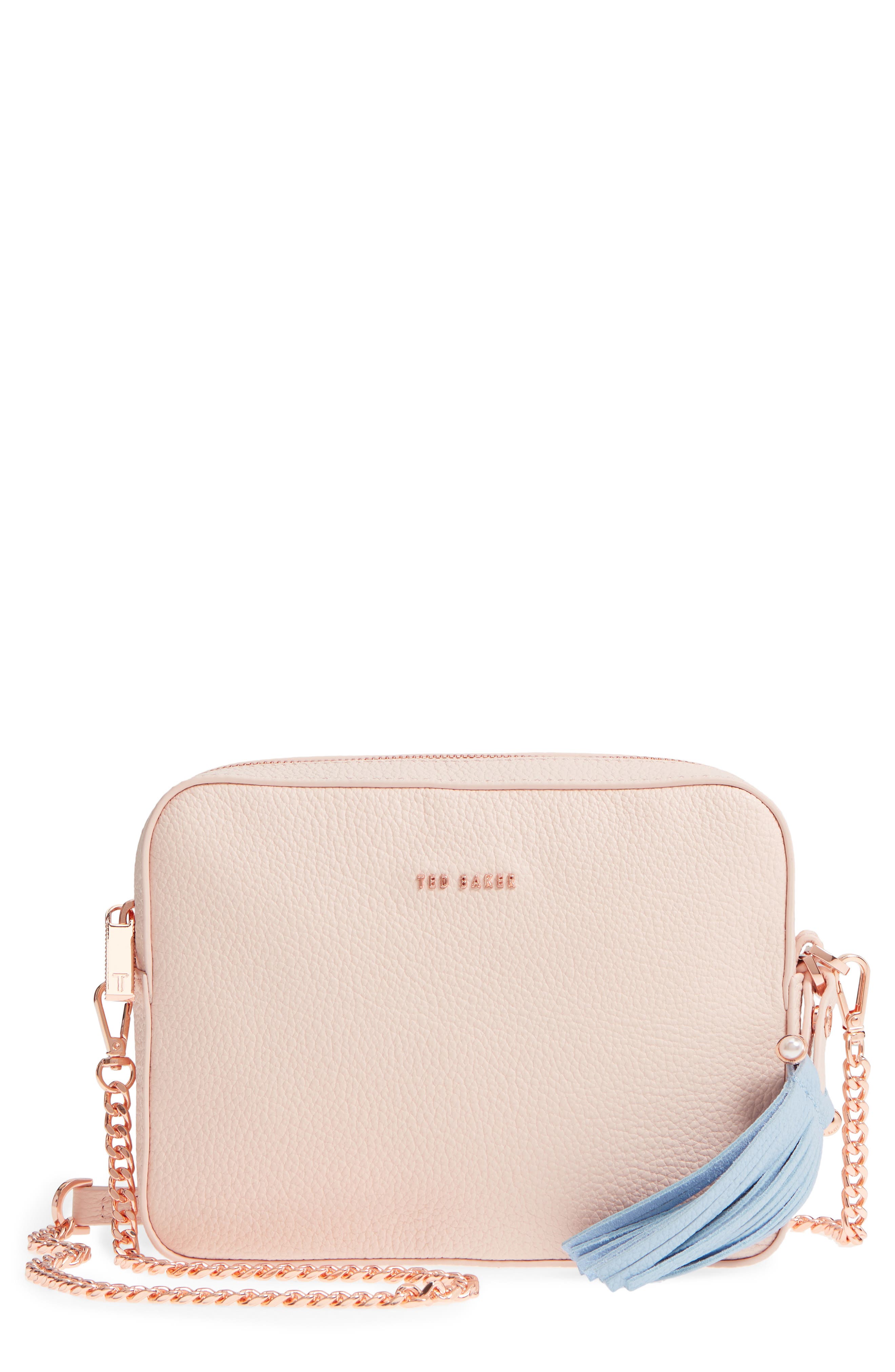 Ted Baker London Salia Leather Camera Bag, Main, color, 