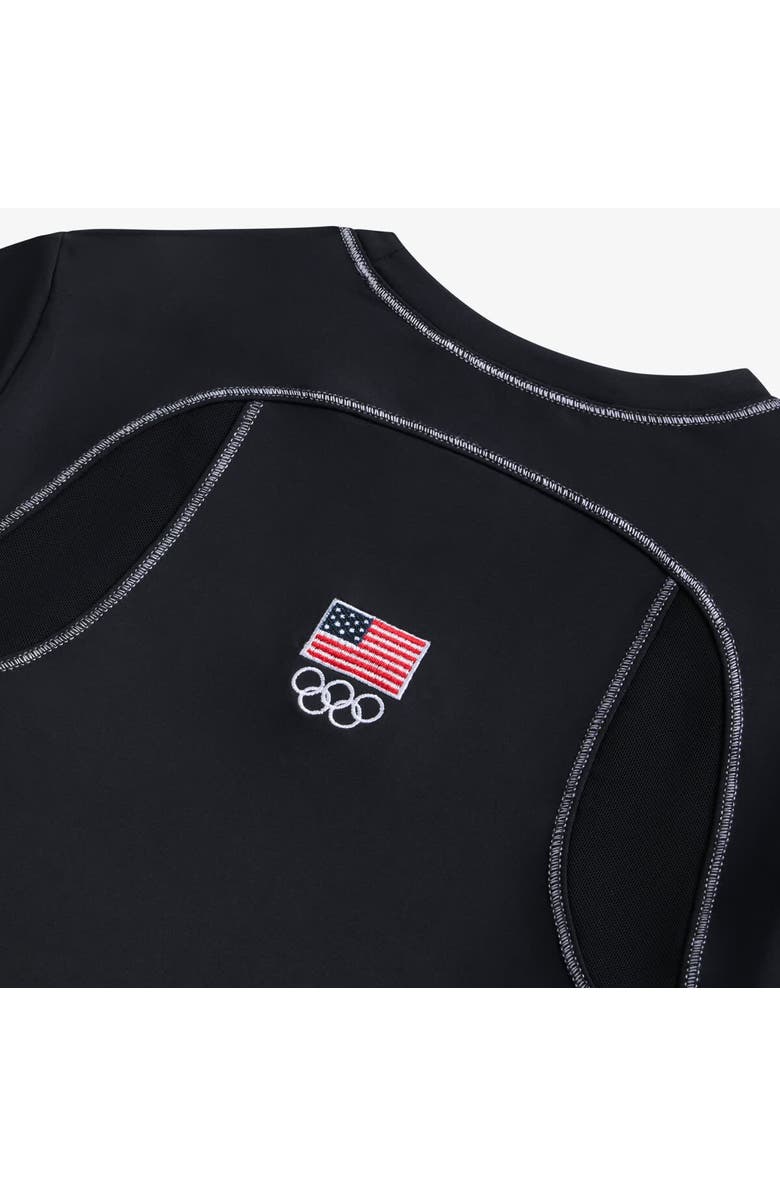 Off Season Women's Black Team USA Long Sleeve T-Shirt with Thumbholes, Alternate, color, Black