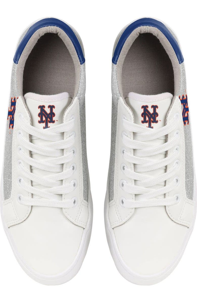 FOCO Women's FOCO New York Mets Glitter Sneakers, Alternate, color,