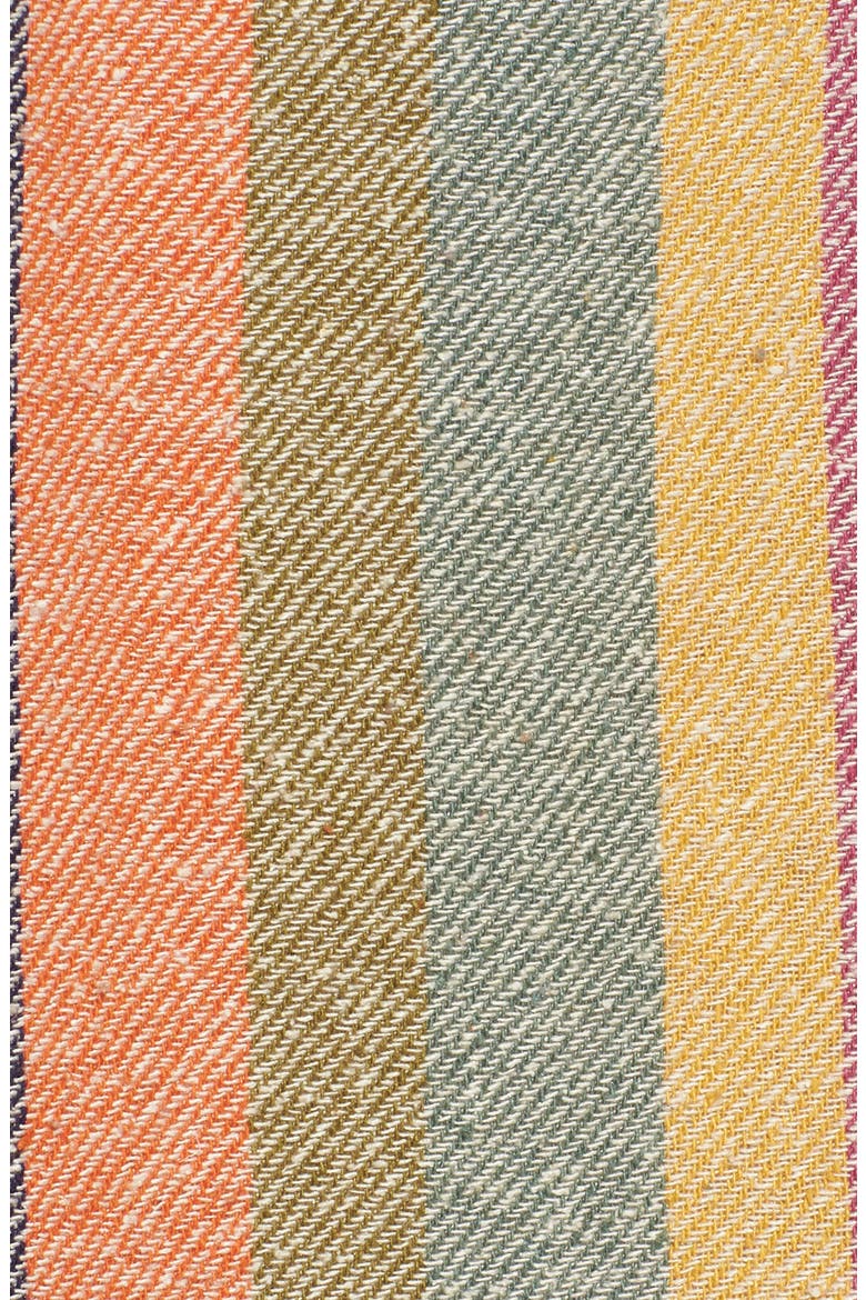Rainbow Stripe Silk & Cotton Cape Scarf, Alternate, color, MULTI STRIPE