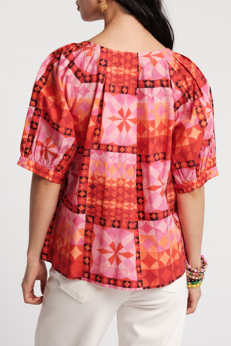 Zonda Mosaic Top, Alternate, color, Pink/Multi