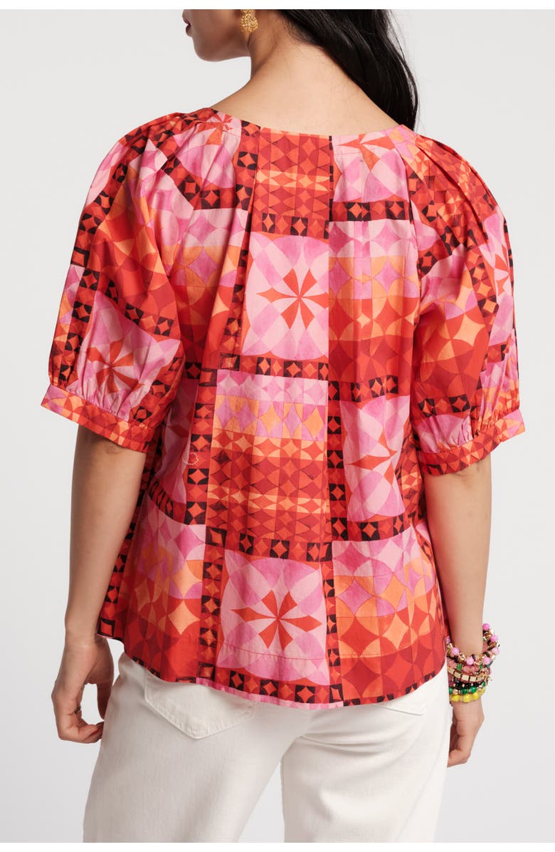 Frances Valentine Zonda Mosaic Top, Alternate, color, Pink/Multi