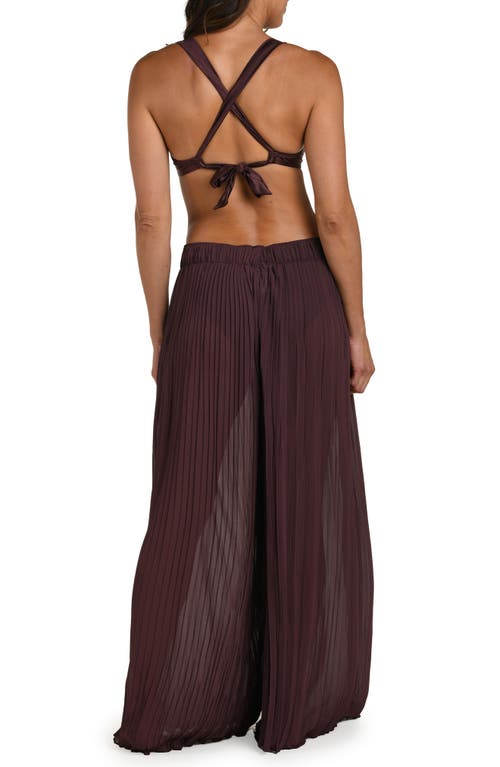La Blanca Sunbeams Pleat Cover-up Pants In Brown