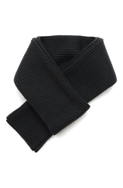Allsaints Heart Logo Scarf In Black