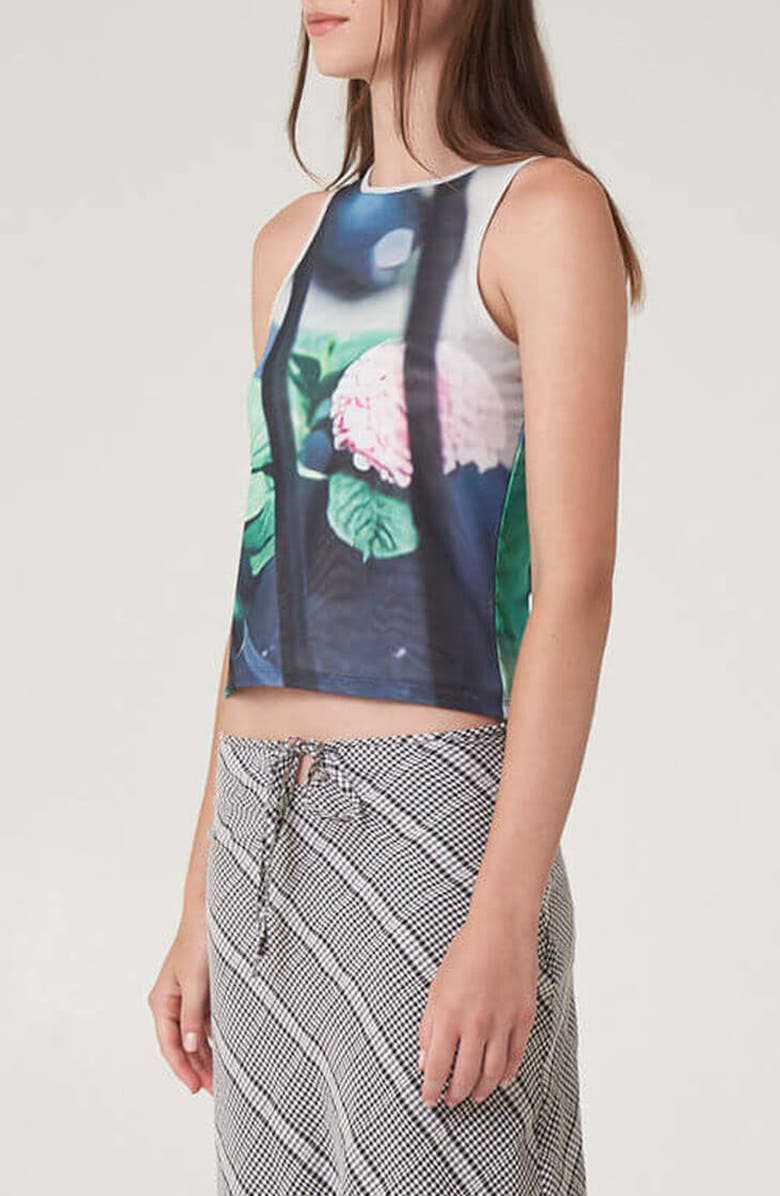 Find Me Now Paulie Crop Tank, Alternate, color, Black Multi