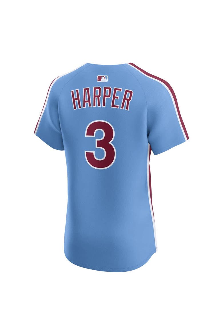 Men's Nike Bryce Harper Light Blue Philadelphia Phillies Alternate Elite Jersey, Alternate, color, Light Blue